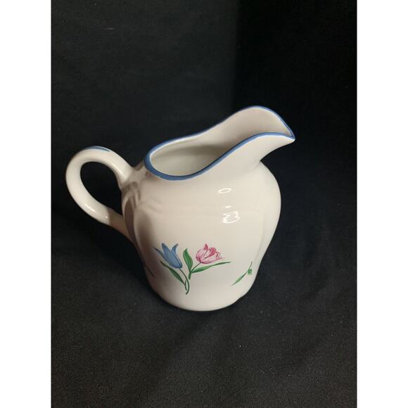 RARE International Stoneware Flower Pattern Creamer (JAPAN) - Picture 2 of 4